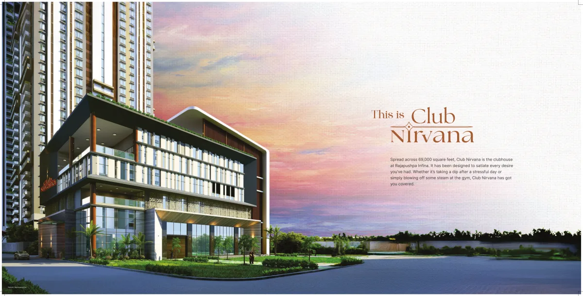 Club Nirvana clubhouse at Rajapushpa Infina in Manchirevula, Hyderabad Club Nirvana clubhouse at Rajapushpa Infina in Manchirevula, Hyderabad